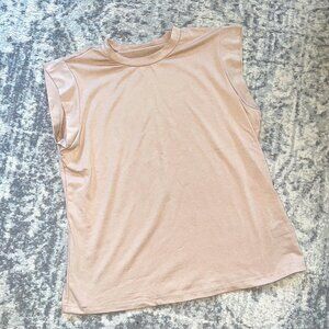 NWOT! Women's Tan Muscle Tank Large